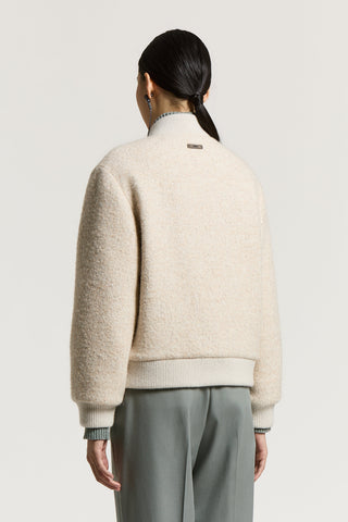 Wool and baby alpaca jacket with sequins
