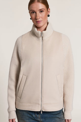 Chaqueta de paño de mezcla de lana