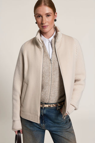 Chaqueta de paño de mezcla de lana