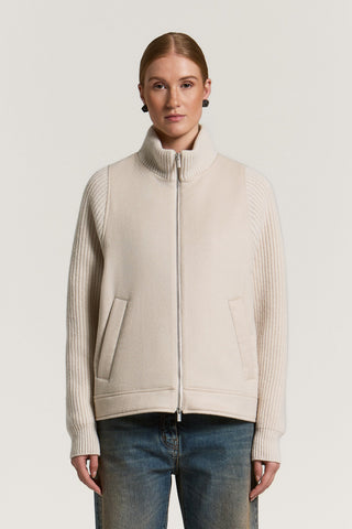 Chaqueta de paño de mezcla de lana