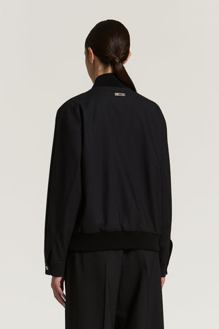 Two-way stretch wool jacket