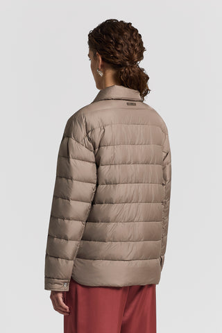 Water-repellent microfibre down jacket
