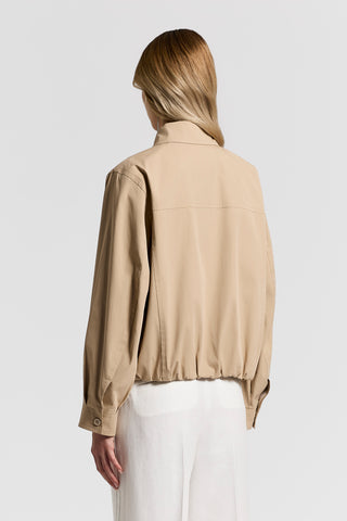 Cotton and nylon canvas jacket