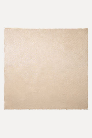 Wool and cotton-blend scarf