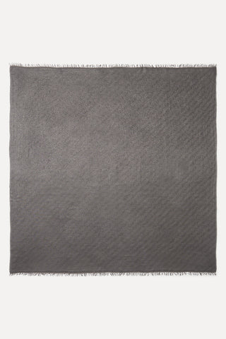 Wool and cotton-blend scarf