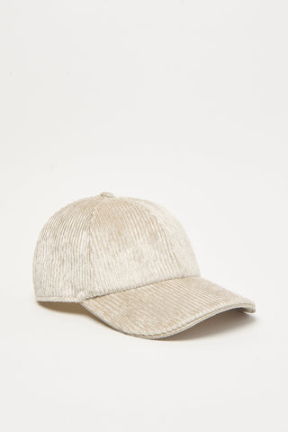 Corduroy baseball cap