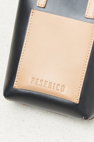 Genuine leather micro cell phone bag  