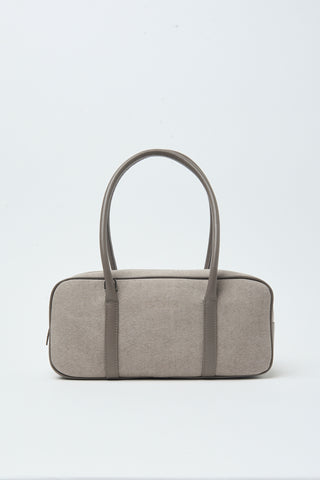 Canvas and leather bowling bag