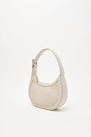 Sac demi-lune en cuir véritable