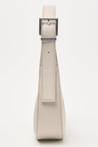 Sac demi-lune en cuir véritable