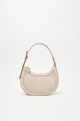 Sac demi-lune en cuir véritable