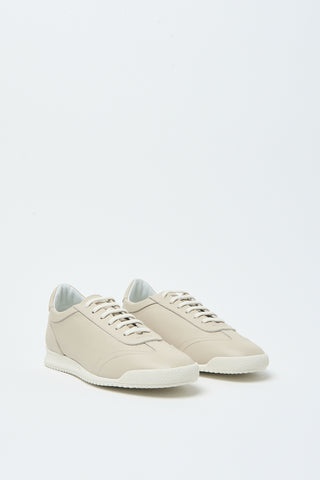 Natural leather sneakers