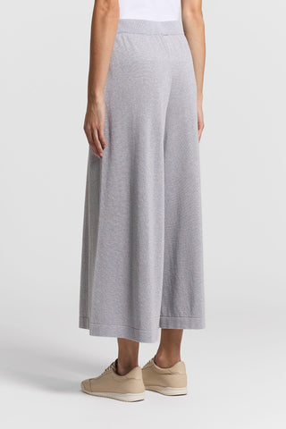 Lurex and pure cotton vanisé trousers