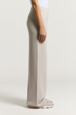 Wool, cashmere and lamé trousers