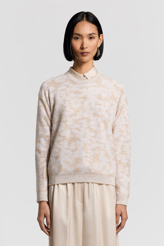 Sequinned cotton/alpaca sweater