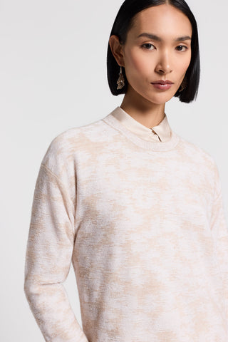 Sequinned cotton/alpaca sweater