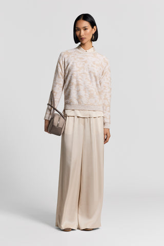 Sequinned cotton/alpaca sweater