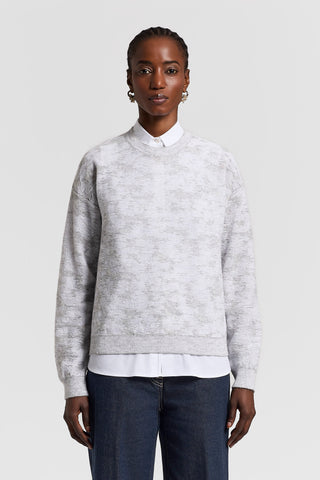 Sequinned cotton/alpaca sweater