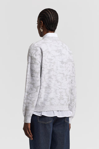 Sequinned cotton/alpaca sweater