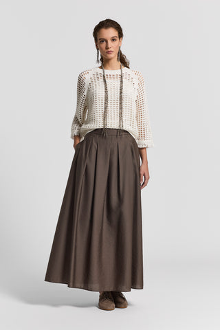 Sequinned cotton cordonet sweater