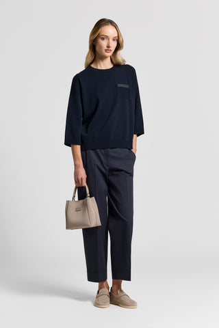 Pure cotton yarn sweater