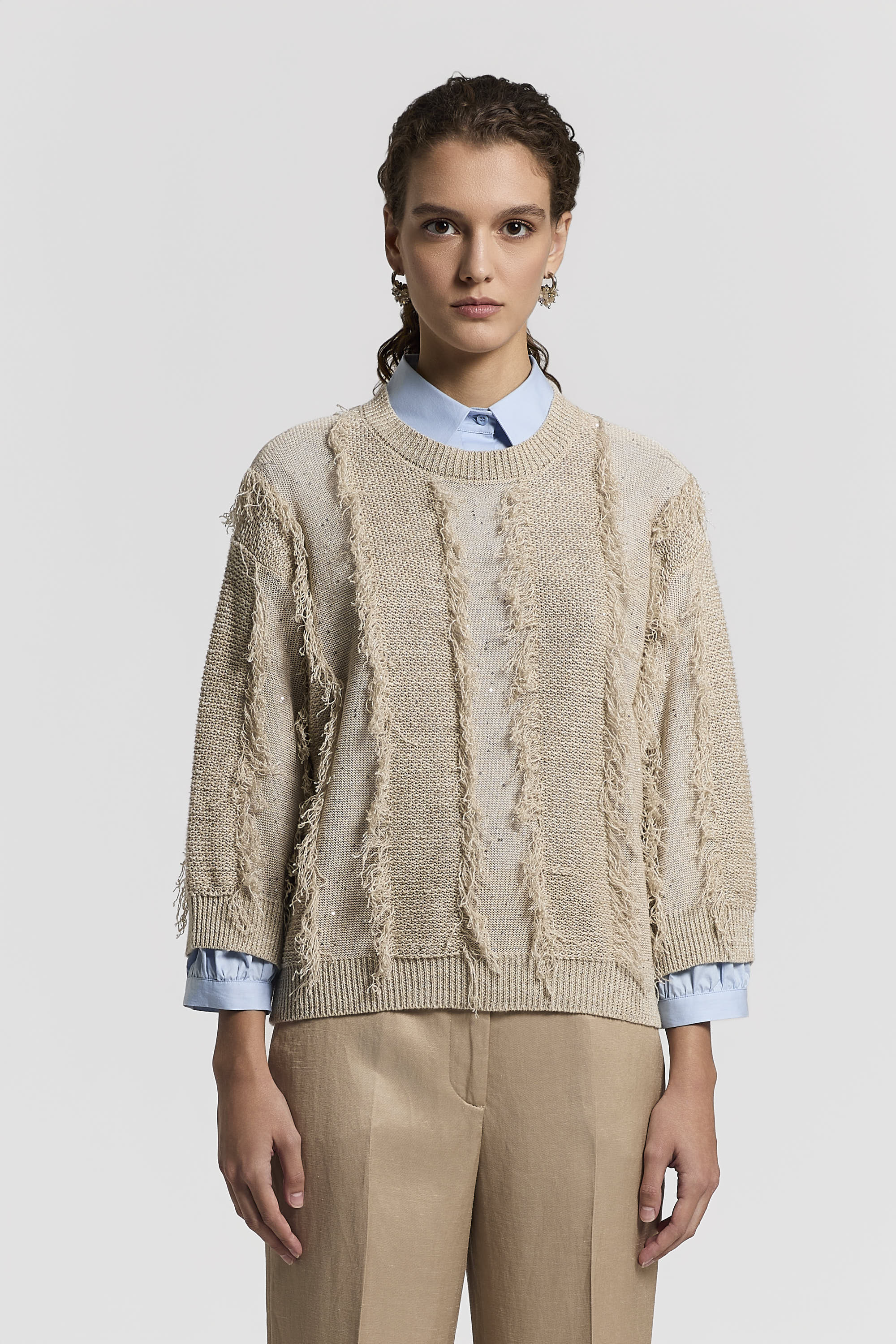 Sail-hand cotton shirt | Peserico