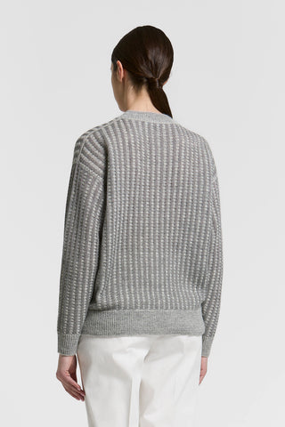 Lurex, wool and alpaca-blend yarn sweater