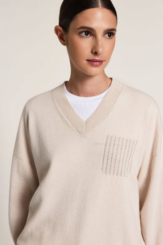 Pullover aus Wolle, Seide und Kaschmir