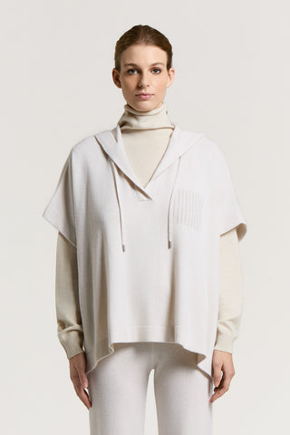 Virgin wool, silk and cashmere sweatshirt