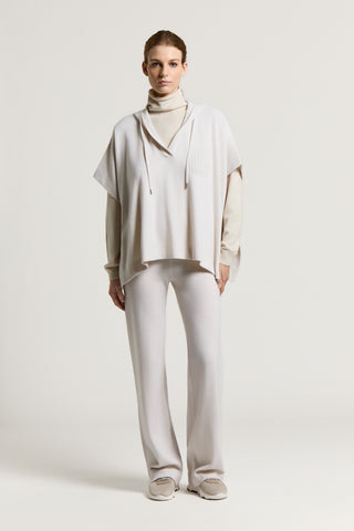 Virgin wool, silk and cashmere sweatshirt