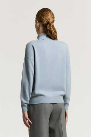 Virgin wool, silk and cashmere sweater