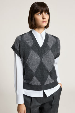 Pullover aus einer Mischung aus Alpaka und Schurwolle