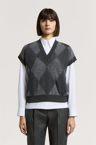 Pullover aus einer Mischung aus Alpaka und Schurwolle
