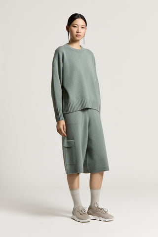 Virgin wool, silk and cashmere sweater