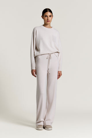 Wool, silk and cashmere trousers