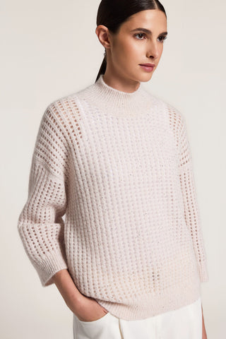 Pullover aus Alpaka, Wolle und Mohair