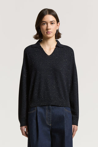 Wool and lurex sweater