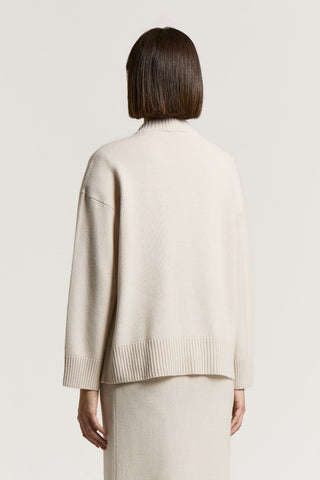 Pull en laine, soie et cachemire