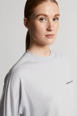 Cashmere and silk jumper with 3/4 sleeves