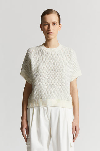Lurex and blown alpaca jumper