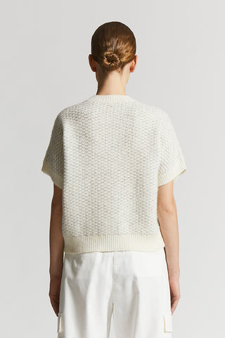Lurex and blown alpaca jumper