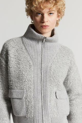 Alpaca, cashmere, silk and wool yarn jumper
