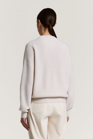 Wool, silk and cashmere sweater