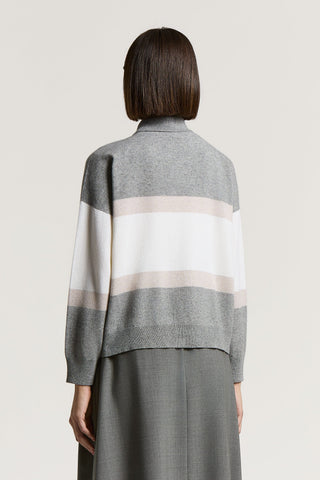 Cardigan en laine, soie, cachemire et Lurex