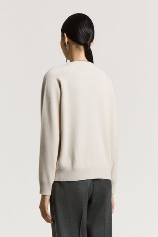 Pull en laine, soie et cachemire