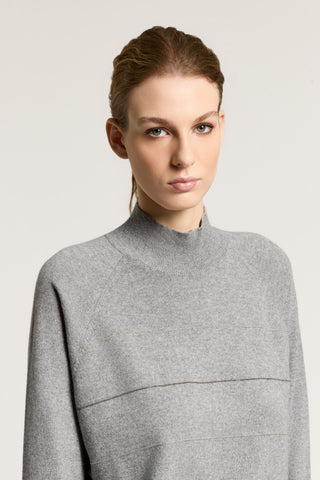 Wool, silk and cashmere sweater