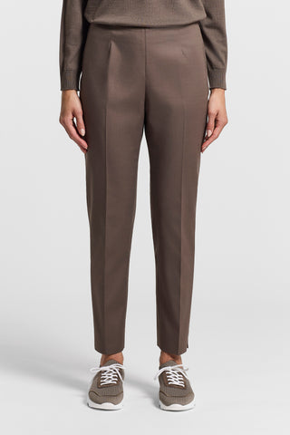 Viscose cotton cigarette trousers