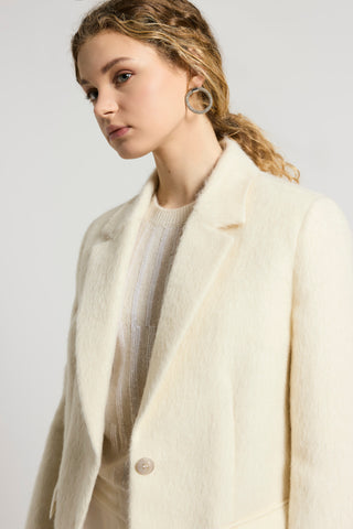 Mohair wool and silk blazer