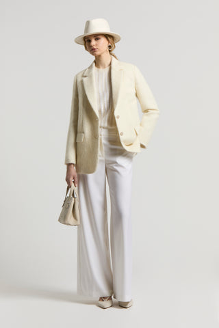 Mohair wool and silk blazer