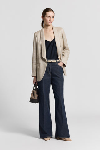 Linen/cotton twill trousers